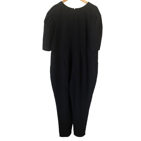 Chelsea 28 Women’s 2X Jumpsuit Black Minimalist Office New Pockets Stretch - Picture 11 of 15